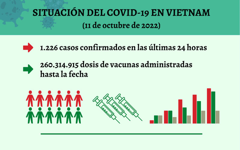 Infografía: Actualización sobre la situación del Covid-19 en Vietnam - 11 de octubre de 2022