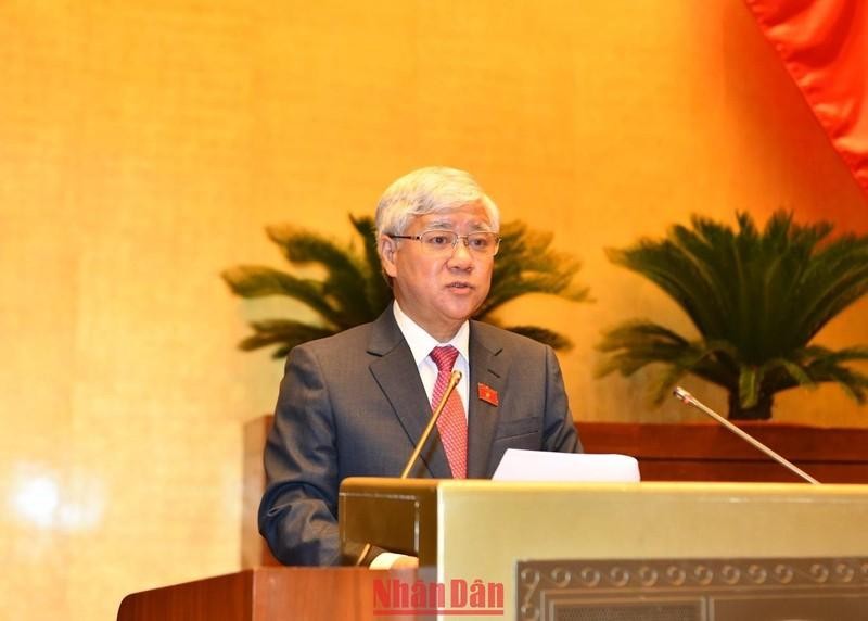 El presidente del Comité Central del Frente de la Patria de Vietnam, Do Van Chien en el evento.