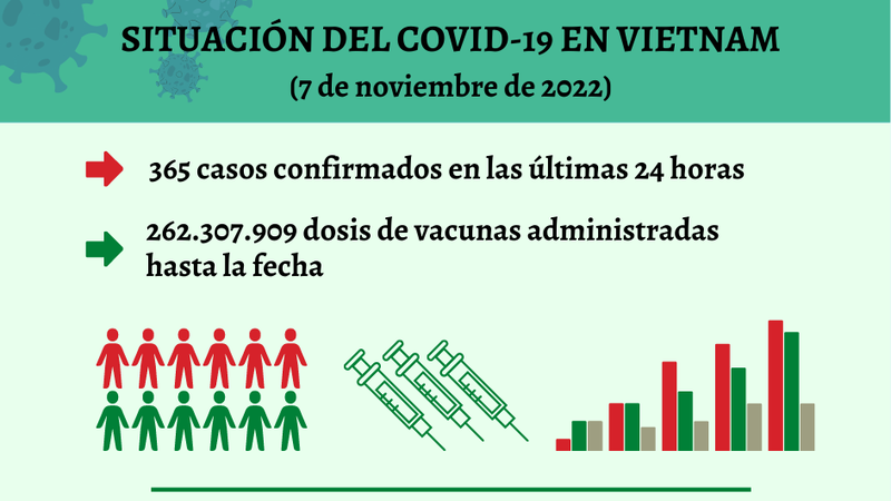 Infografía: Actualización sobre la situación del Covid-19 en Vietnam - 7 de noviembre de 2022