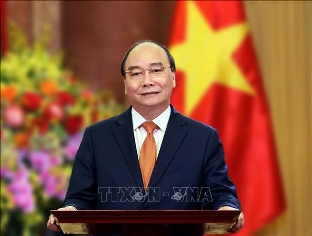 El presidente de Vietnam Nguyen Xuan Phuc (Fotografía: VNA)