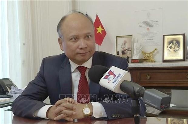 El embajador y representante permanente del presidente de Vietnam ante el Consejo Permanente de la Francofonía y la Organización Internacional de la Francofonía, Dinh Toan Thang. (Fotografía: VNA)