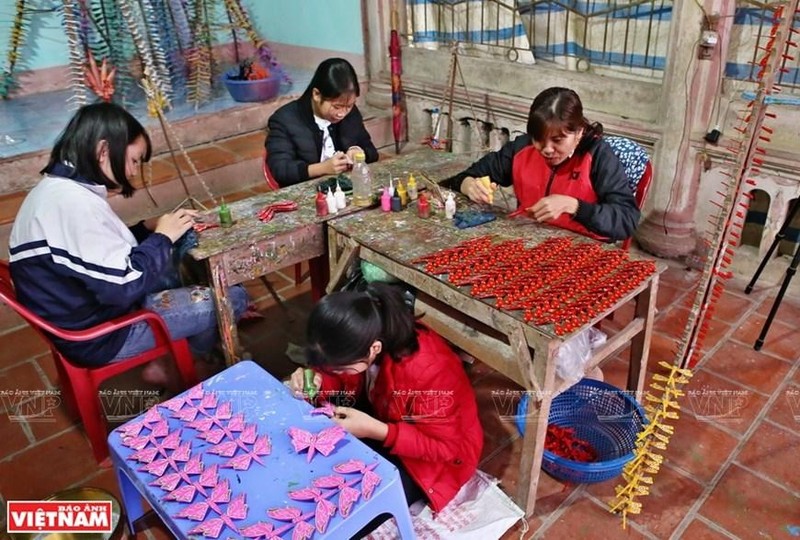 La aldea artesanal de Thach Xa está ubicada en el pueblo de la pagoda Tay Phuong, distrito de Thach That, Hanói. 