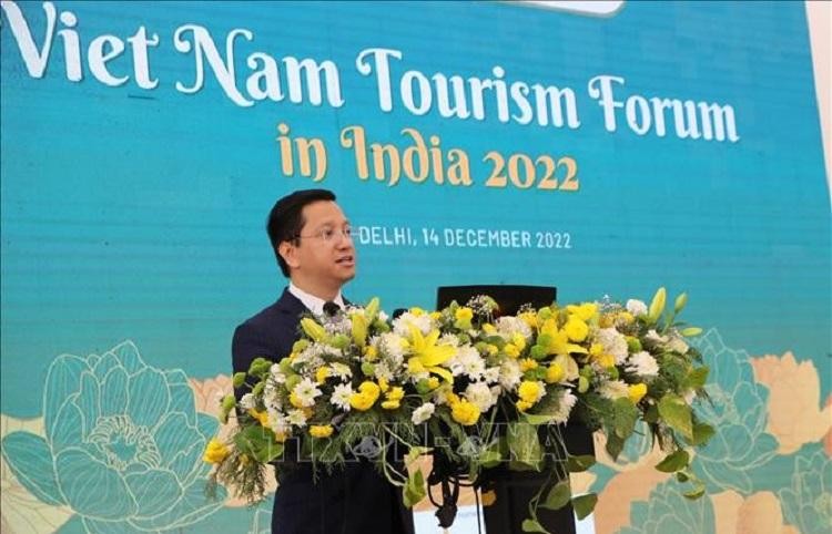 El embajador vietnamita en la India, Nguyen Thanh Hai en el evento (Fotografía: VNA)