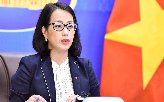La portavoz adjunta del Ministerio de Relaciones Exteriores de Vietnam Pham Thu Hang (Fotografía: VTV)