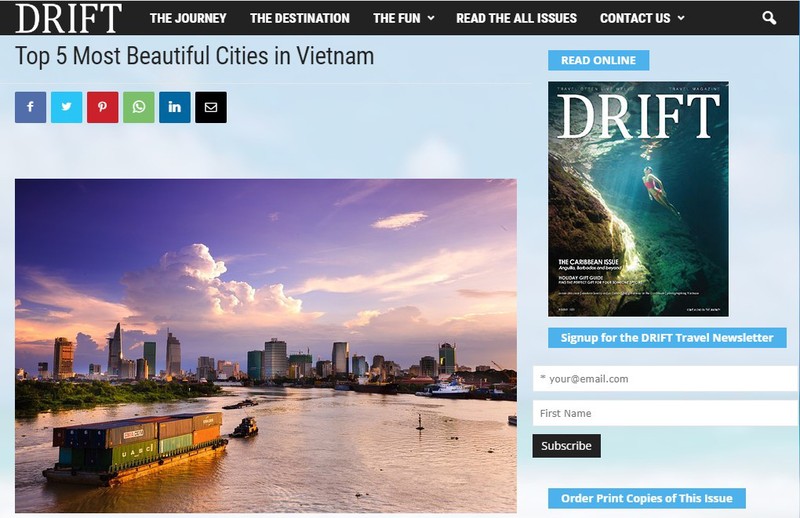 Revista internacional selecciona las cinco ciudades más bellas de Vietnam
