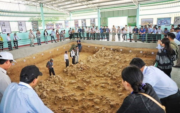 Reliquia arqueológica Roc Tung - Go Da en la ciudad de An Khe de la provincia central de Gia Lai (Fotografía: VNA)