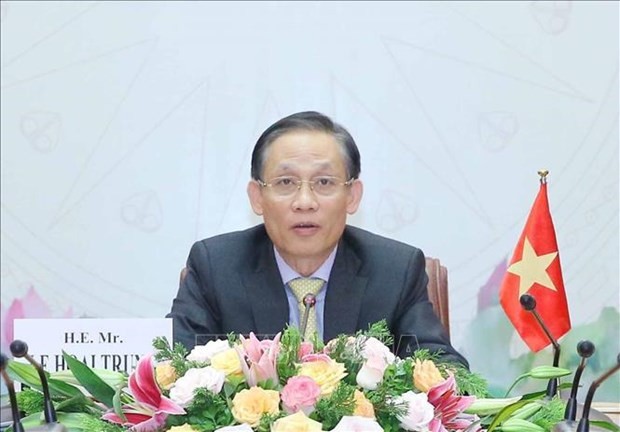 El jefe de la Comisión de Relaciones Exteriores del Comité Central del PCV, Le Hoai Trung (Fotografía: VNA)
