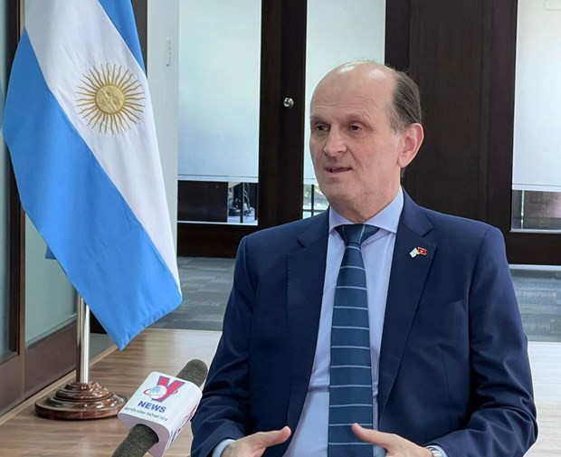 El embajador de Argentina en Vietnam, Luis Pablo María Beltramino (Fotografía: VNA)
