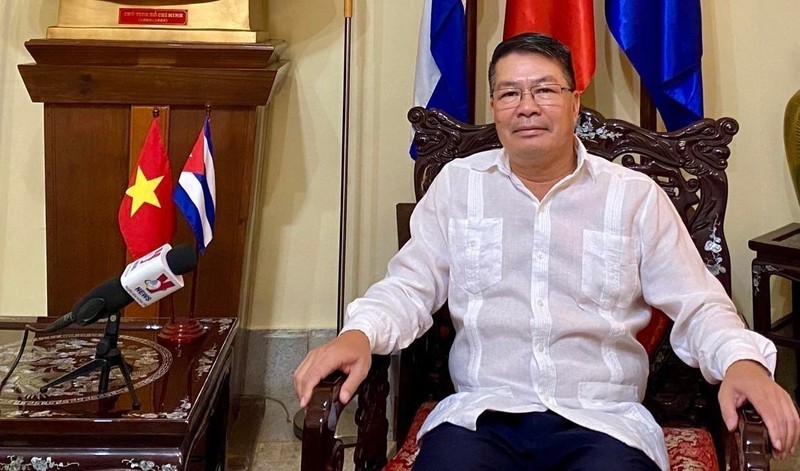 El embajador de Hanói acreditado en La Habana, Le Thanh Tung. (Fotografía: VNA)