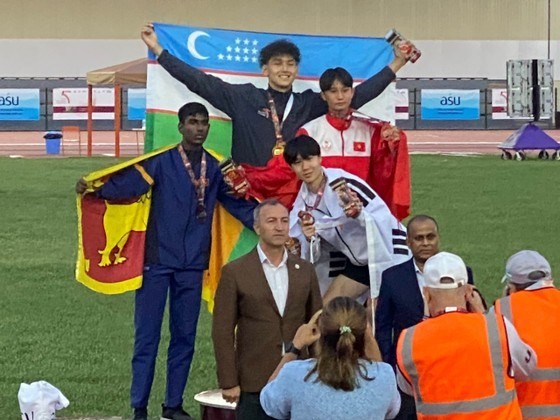 Vietnam gana dos medallas en quinto Campeonato Asiático de Atletismo Sub-18. (Fotografía: sggp.org.vn)