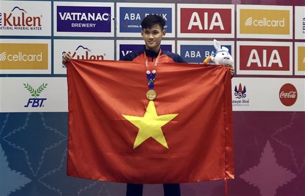 El nadador Phan Thanh Bao (Fotografía: VNA)