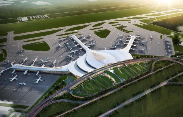 Perspectiva de la Terminal de pasajeros del aeropuerto de Long Thanh (Fotografía: Vietnam +)