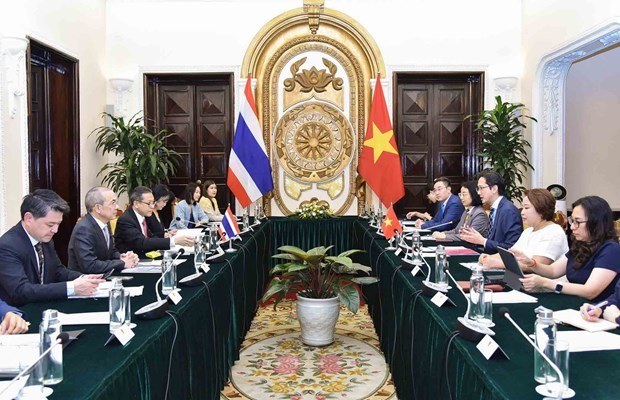 Escena de la reunión (Fotografía: La Cancillería de Vietnam)