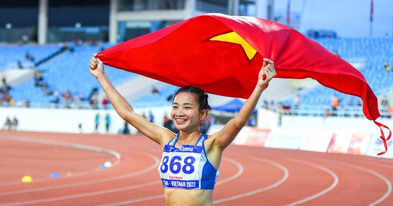 La atleta vietnamita Nguyen Thi Oanh.