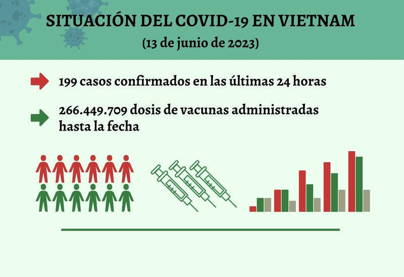 Infografía: Actualización sobre la situación del Covid-19 en Vietnam - 13 de junio de 2023