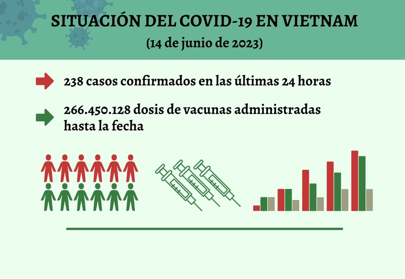 Infografía: Actualización sobre la situación del Covid-19 en Vietnam - 14 de junio de 2023