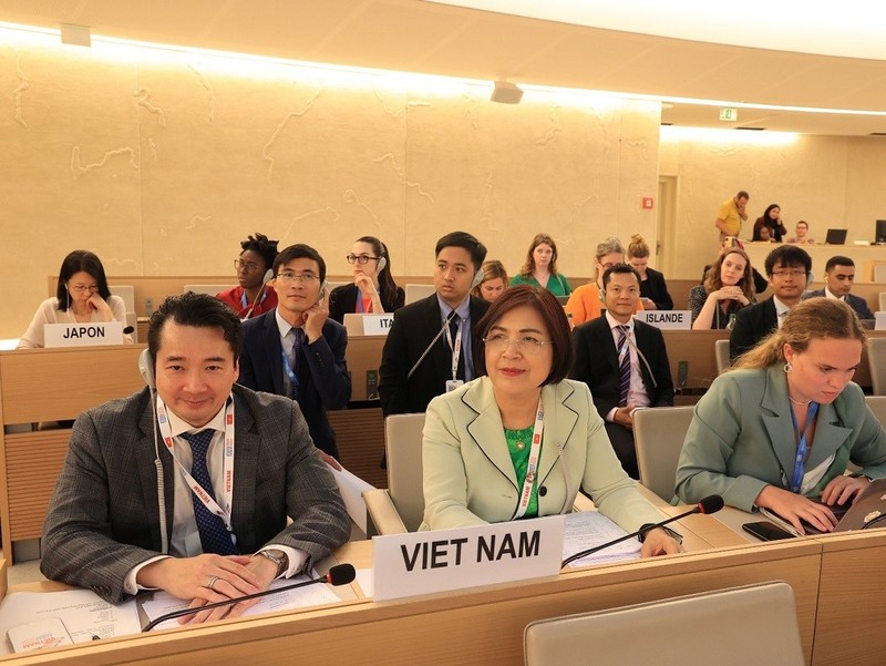 La delegación de Vietnam (Fotografía: VNA)
