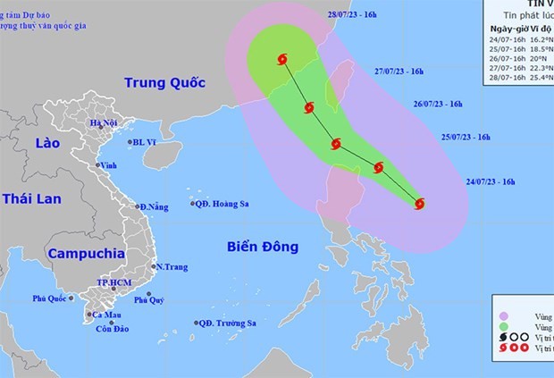 El tifón Doksuri amenaza con convertirse en supertifón