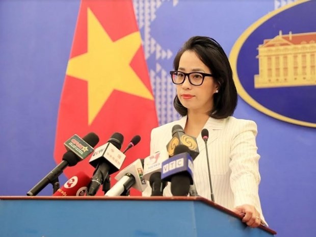 La vocera de la Cancillería vietnamita, Pham Thu Hang (Fotografía: VNA)