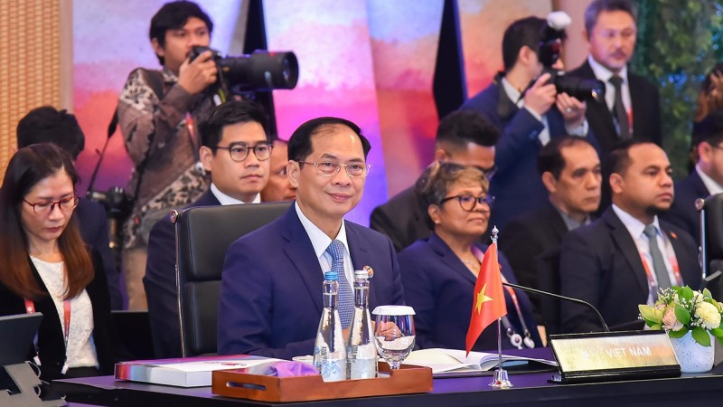 El canciller vietnamita Bui Thanh Son en la Conferencia de la Comisión del Tratado sobre una zona libre de armas nucleares en el Sudeste Asiático (SEANWFZ) (Fotografía: baoquocte.vn)