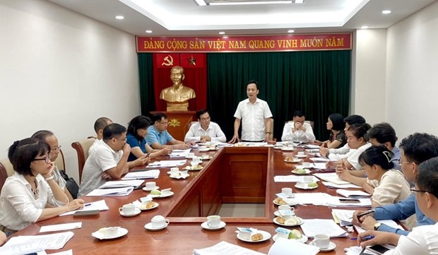 Escena de la reunión (Fotografía: dangcongsan.vn)