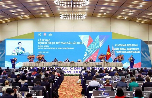 Clausura de la IX Conferencia Mundial de Jóvenes Parlamentarios (Fotografía: VNA)