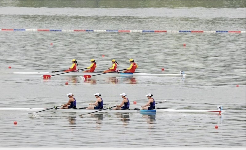 Remo gana la primera medalla para Vietnam en ASIAD 19. (Fotografía: VNA)