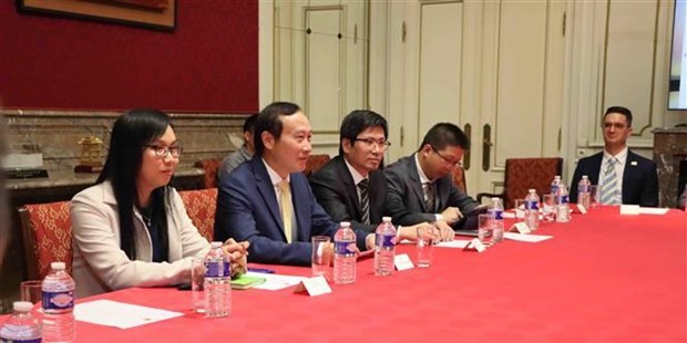 Delegación vietnamita en el coloquio (Fotografía: VNA)