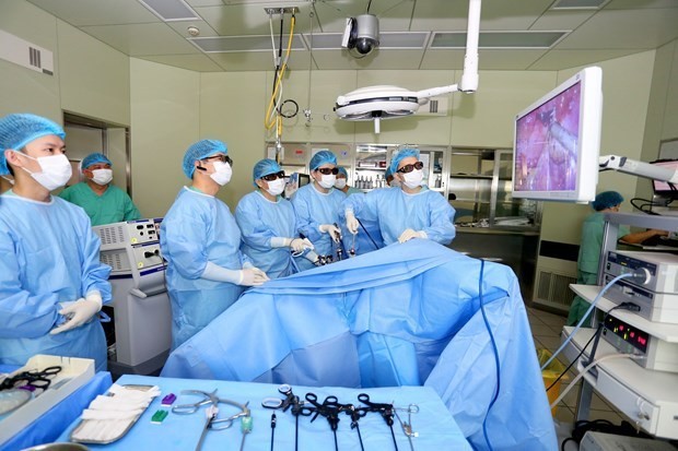 El Hospital Central de Hue, en la provincia vietnamita de Thua Thien-Hue, obtuvo el primer premio en el reciente concurso de cirujanos colorrectales a través de videos. (Fotografía: Internet)