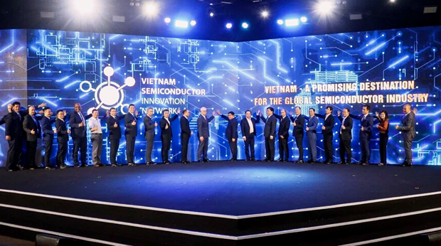 El lanzamiento de la Red de Semiconductores de Vietnam (Fotografía: VNA)