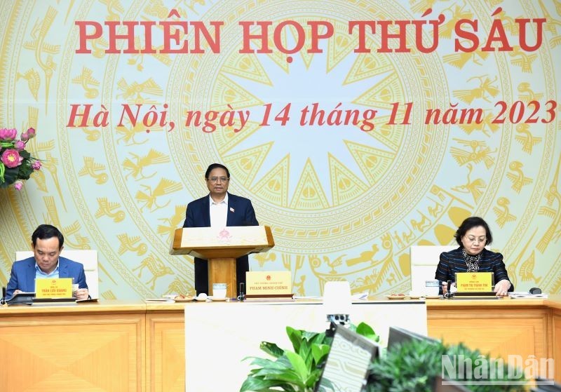 El primer ministro Pham Minh Chinh en el evento.