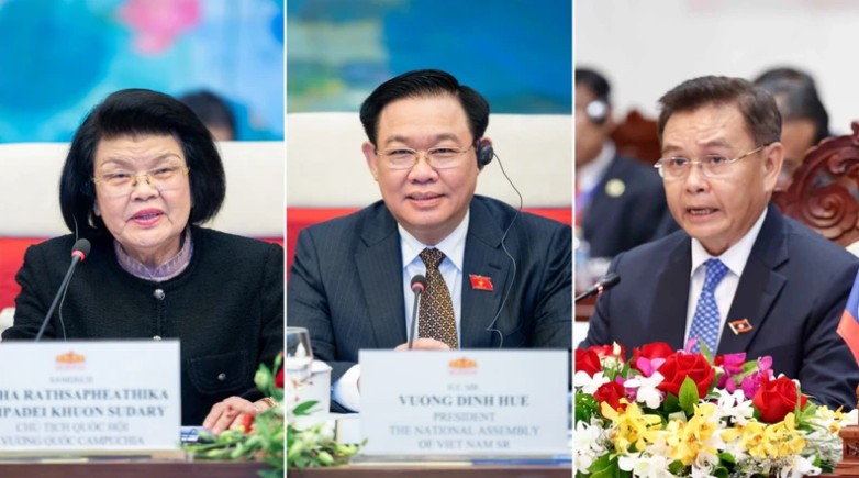 Los presidentes de las Asambleas Nacionales de Camboya, Vietnam y Laos copresidirán la primera reunión de alto nivel entre los órganos legislativos de los tres países. (Foto: quochoi.vn)