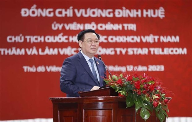 El presidente de la Asamblea Nacional de Vietnam, Vuong Dinh Hue (Foto: VNA)