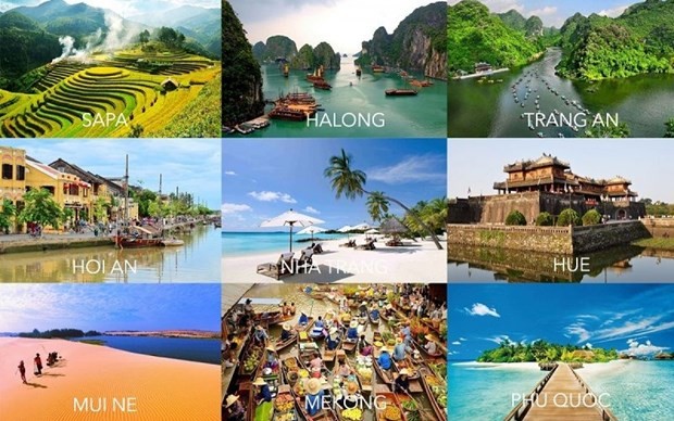 Los destinos turísticos en Vietnam (Fuente: VNA)