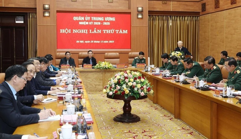 El secretario general del Partido Comunista de Vietnam (PCV), Nguyen Phu Trong, habla en el evento (Foto: VNA)