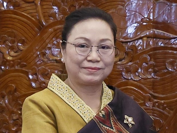 La embajadora laosiana en Vietnam, Khamphao Ernthavanh (Foto: VNA)