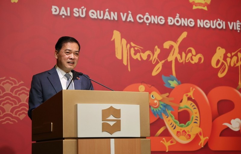 El embajador de Vietnam en Singapur, Mai Phuoc Dung, en el acto. (Foto: VNA)