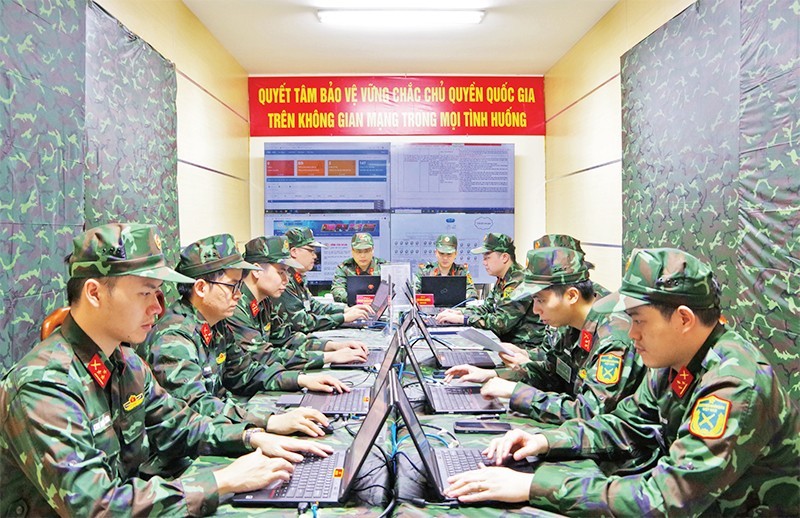 El personal del Centro 186, adscrito al Comando 86, participa en ejercicios sobre seguridad informática y defensa de la soberanía nacional en el ciberespacio. (Foto: Comando 86)