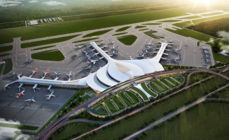 Una perspectiva del aeropuerto internacional de Long Thanh en la provincia de Dong Nai. (Foto: VNA)