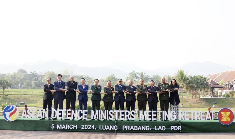Jefes de delegaciones participantes en la ADMM-Retreat (Foto: VNA)