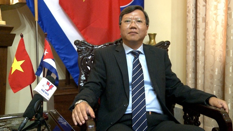 El embajador de Vietnam en Cuba, Le Quang Long (Foto: VNA)