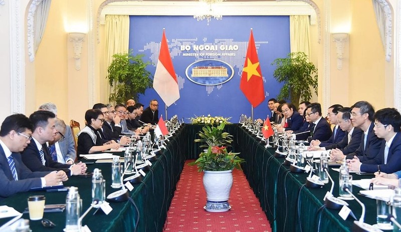 El panorama del encuentro (Foto: Ministerio de Relaciones Exteriores de Vietnam)