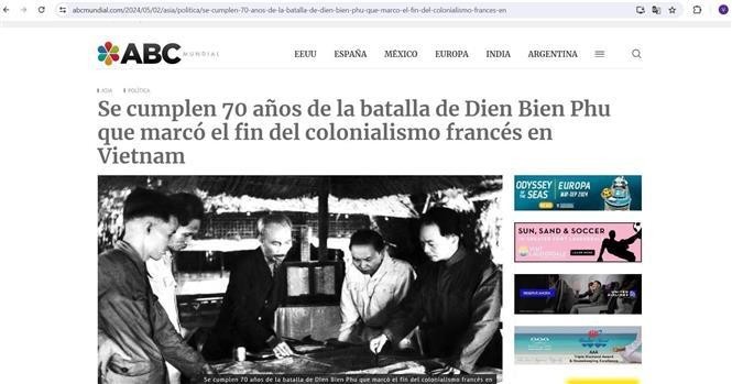 El artículo de ABC Mundial sobre la Victoria de Dien Bien Phu.