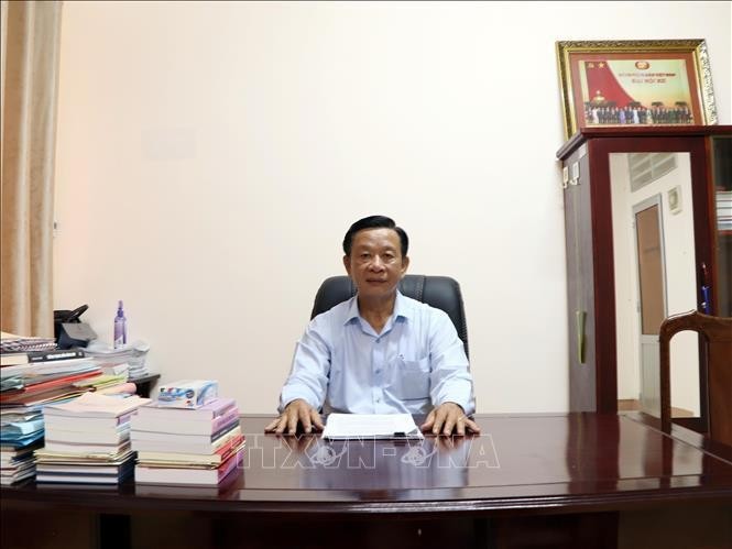 Ho Trung Viet, jefe de la Comisión de Comunicaión y Educación del Comité del PCV en Ca Mau. (Foto: VNA)