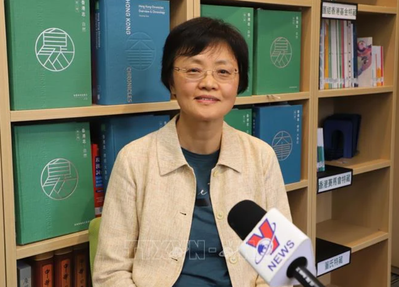 Sun Wenbin, directora del Centro de Instituto de Crónicas de Hong Kong (Foto: VNA)