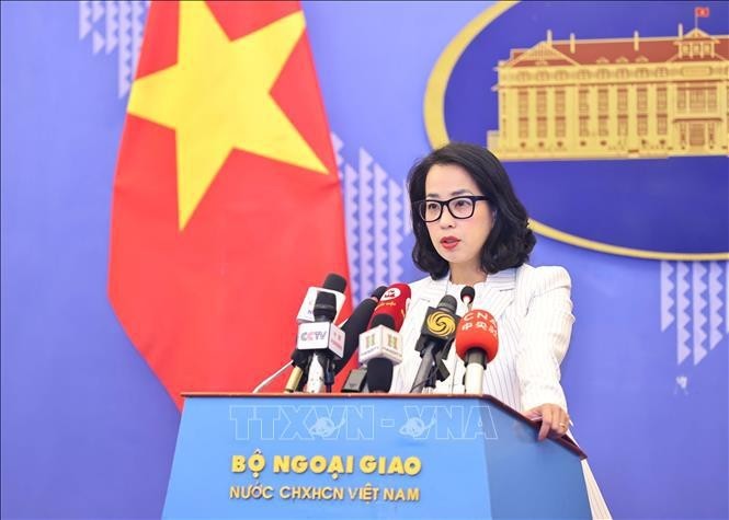 La portavoz del Ministerio de Relaciones Exteriores de Vietnam, Pham Thu Hang. (Foto: VNA)