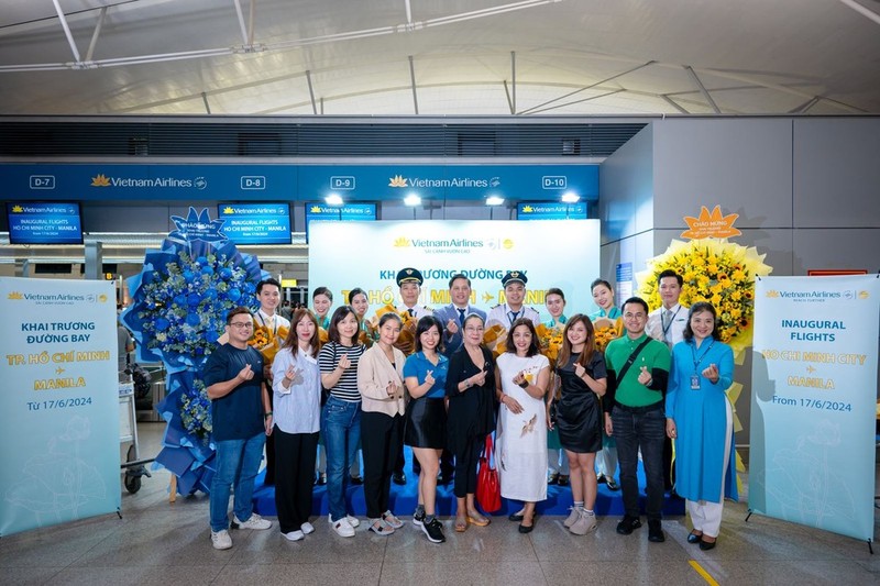 Vietnam Airlines inaugura ruta Vietnam - Filipinas. (Foto: VNA)