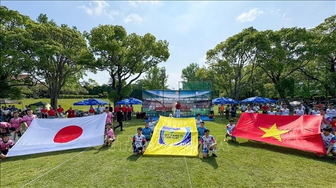 Celebran torneo de fútbol para comunidad vietnamita en región japonesa de Kyushu. (Foto: VNA)