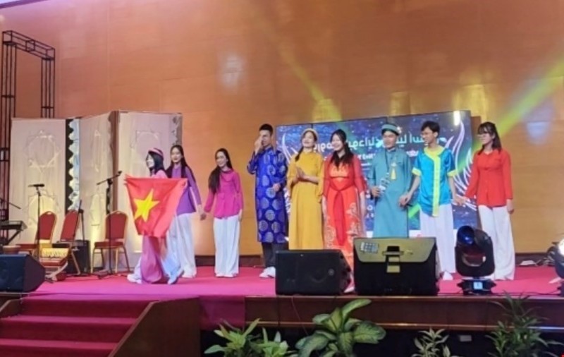 Delegación de Vietnam en el XIX Foro Cultural Juvenil de la Asean. (Fuente: VNA)