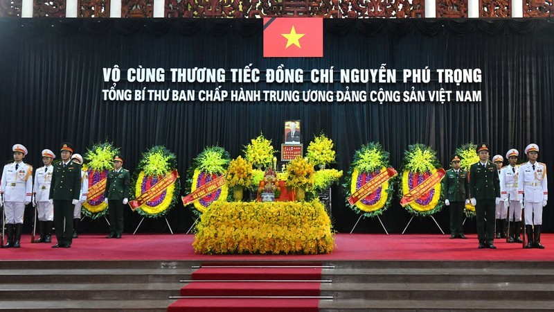 [Foto] Servicio memorial al secretario general del PCV Nguyen Phu Trong